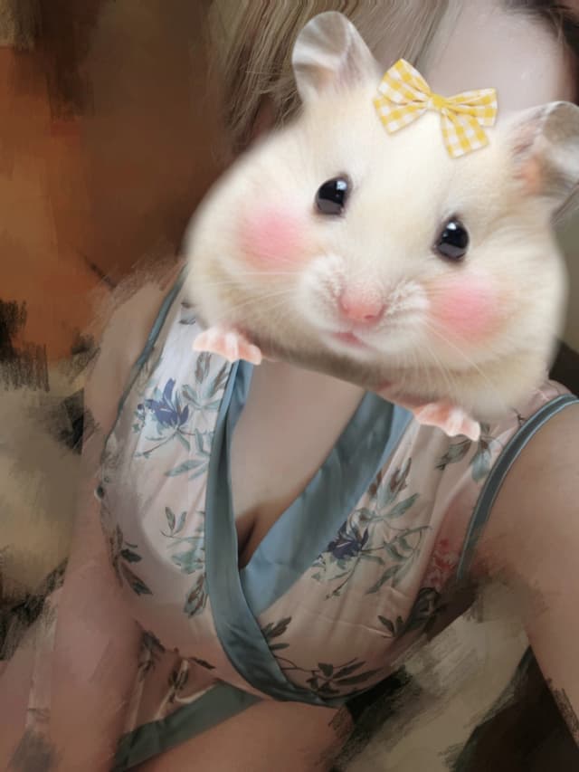 はむち本日も出勤してますよ🐹🎶